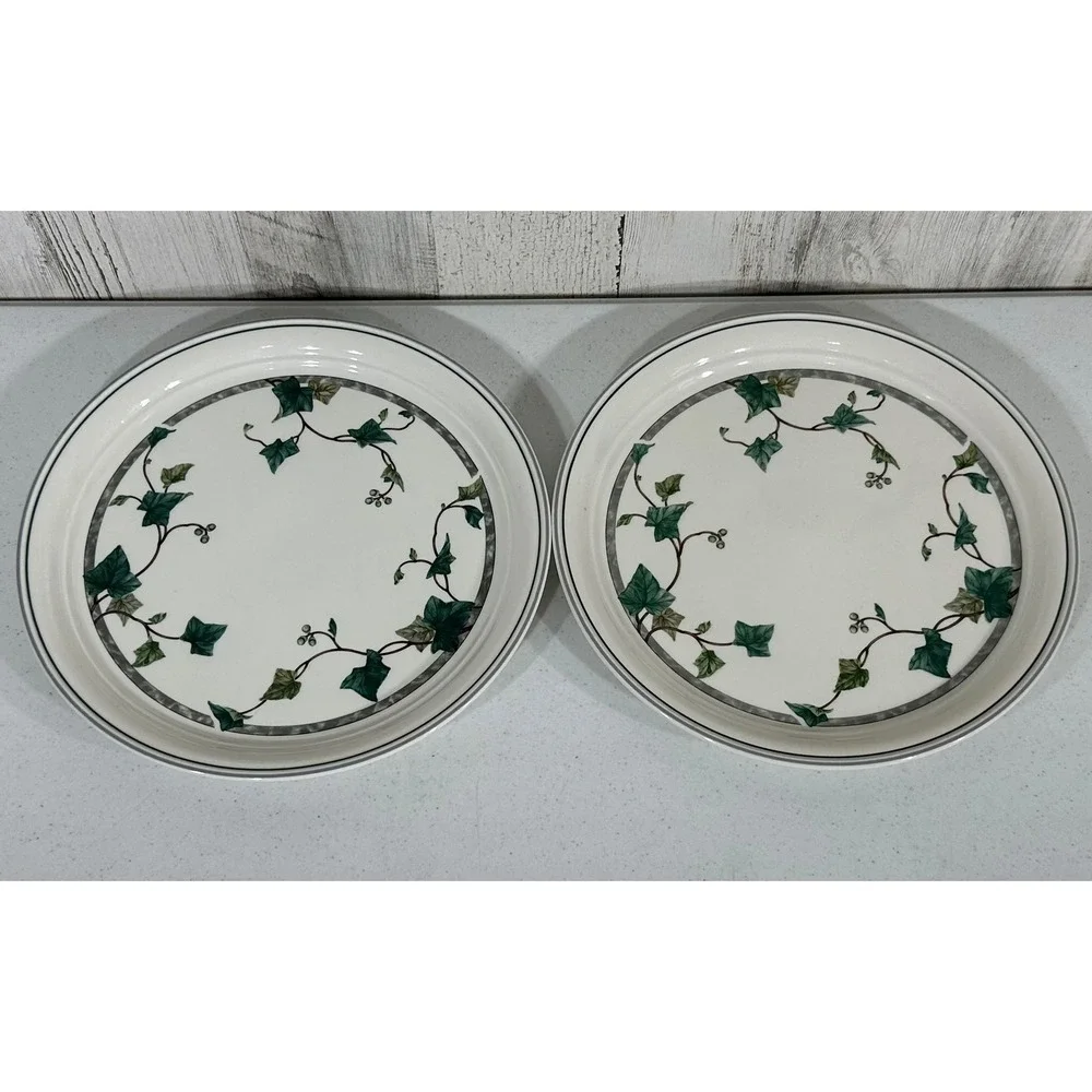 Keltcraft by‎ Noritake Ivy Lane Dinner Plates 9180 Ireland Set of 2